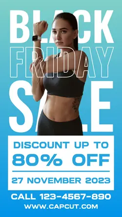 Black Friday Sale Sport Fashion Promotion IG Story