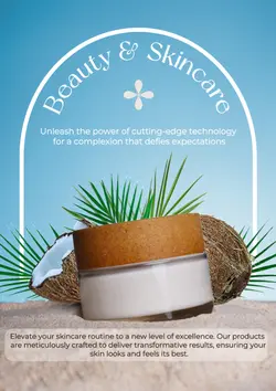 Beauty and Skincare Product Display Adv