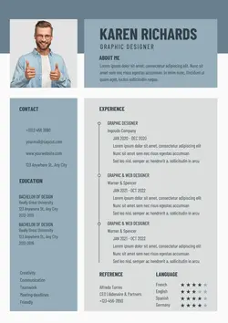 Business Graphic Designer Resume Minimalist