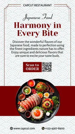Food Red Japanese Food Instagram Story
