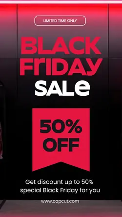 Black Friday Sale Illustration Tiuktok Post