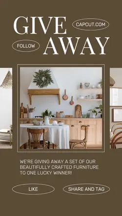 Brown Classic Furniture Giveaway Instagram Story