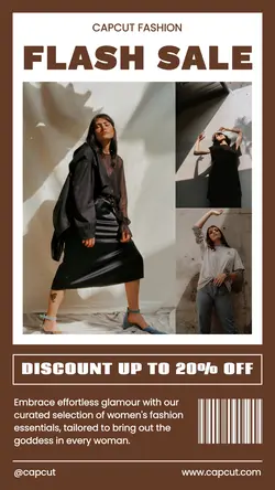 Fashion Flash Sale Promotion Instagram Story