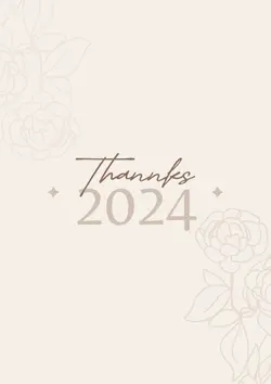 Non-marketing Back Cover Planner & Schedule 2024 Brown Minimalist