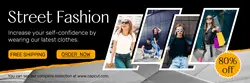 Fashion Industry Street Fashion Promotion Twitter Header