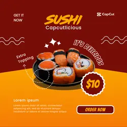 Food & Beverages Sushi Capcutlicious