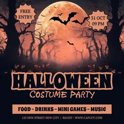 Halloween Costume Party Invitation Instagram Post