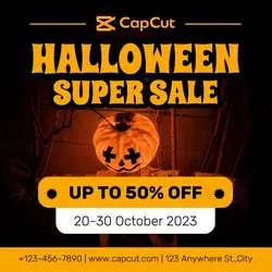 Halloween Super Sale Promotion Instagram Post