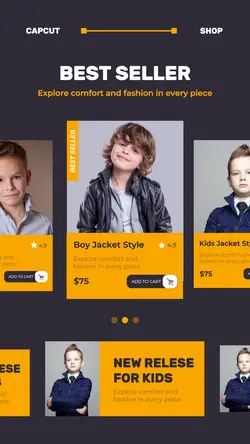 Fashion Kids Product Display Tiktok