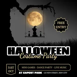 Halloween Costume Party Instagram Post