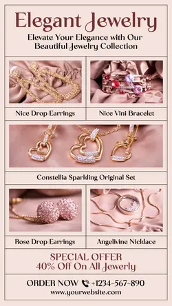 Fashion Industry Elegant Jewelry Promotion