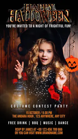 Halloween Costume Party Instagram Story