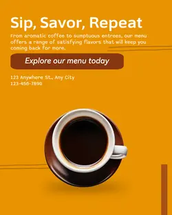 Foods & Beverage Menu