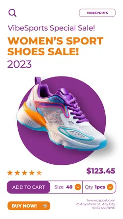 Fashion Women Shoes Sale Instagram Story