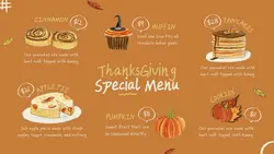 Thanksgiving Special Menu Tiktok Post