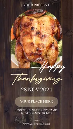 Happy thanksgiving instagram story