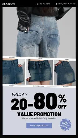 Clothing Value promotion Discount Trendy cool