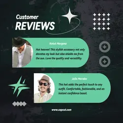 Fashion Hat Customer Reviews Instagram Post