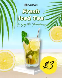 Beverage Ice Tea Promotion Instagram Portrait