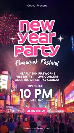 New Year Party Firework Festival Event Promo