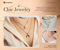 Fashion Industry Accessories Jewelry Display Facebook Post Aesthetic Style