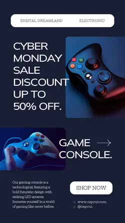 Cyber Monday Electronic Sale Instagram Story