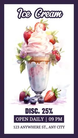 Ice Cream Promotion Instagram Story