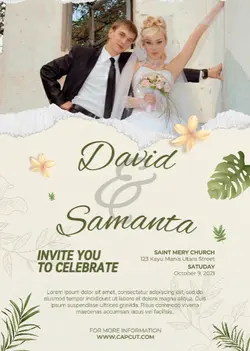 Non-Marketing Ellegan Wedding Invitation