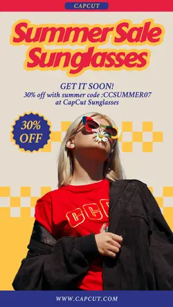Sunglasses Summer Sale promotion instagram post-Sales Promotion-Fashion Products