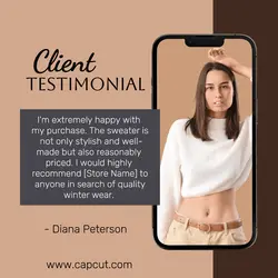 Client Testimonial fashion Industry