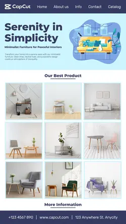 Furniture Product Display Social Media Story Modern UI/UX Style