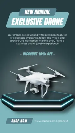 Electronic Drone Sale Instagram Story