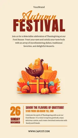 Happy Thanksgiving Instagram Story