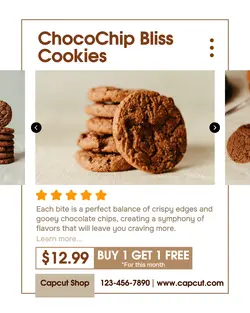 Food Snack Choco Cookies Promotion Tiktok