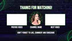 Non-marketing YouTube End Screen
