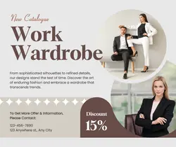 Work Fashion Catalogue Discount Facebook Post