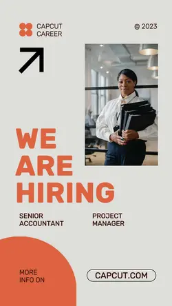 Business Hiring Announcement Instagram Story