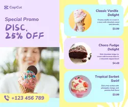 Ice Cream Promotion Facebook Post
