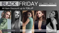 Black Friday Fashion Promotion Twitter Post