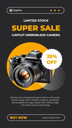 Electronic Camera Sale Instagram story