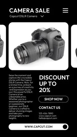 Electronics Camera Sale Instagram Story