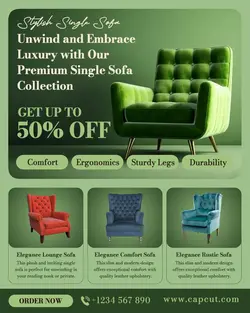 Furniture Style Single Sofa Instagram Portrait
