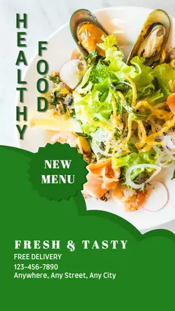 Healthy Food New Menu Introduction TikTok Post
