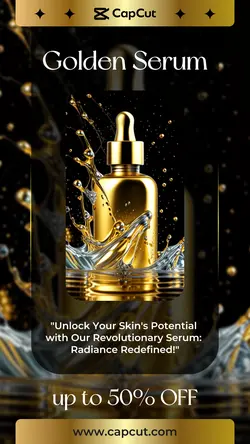 Beauty Product Advertisement Instagram Story Serum SALE