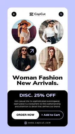 Woman Fashion New Arrivals Promotion Instagram Story