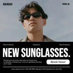 New Sunglasses Fashion Product Promotion Instagram Post