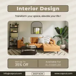 interior design promotion instagram post