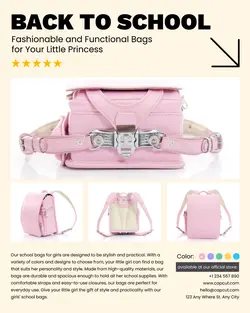Bags School Product Display Instagram Portrait