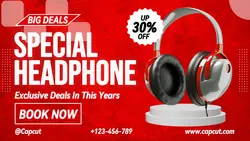 Special Headphone Promo Facebook Cover