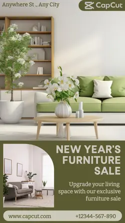 new years furniture sale instagram story